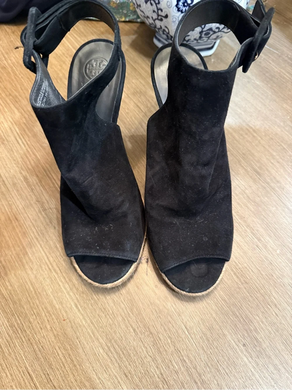 Tory Burch black suede
